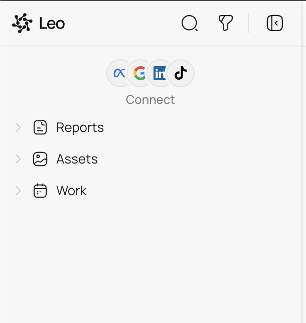 Sidebar connect prompt